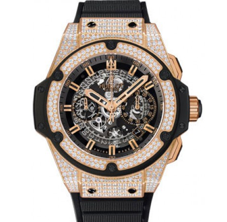 Big Bang King Power Unico Skeleton Dial Diamonds Automatic Chronograph 701.OX.0180.RX.1704 Watch Swiss movement