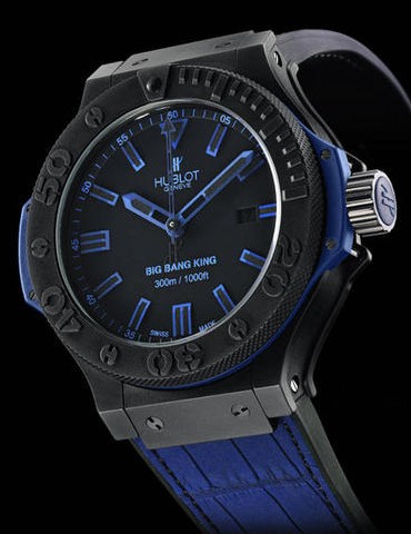 HUBLOT BIG BANG KING ALL BLACK BLUE 322.CI.1190.GR.ABB09 Watch