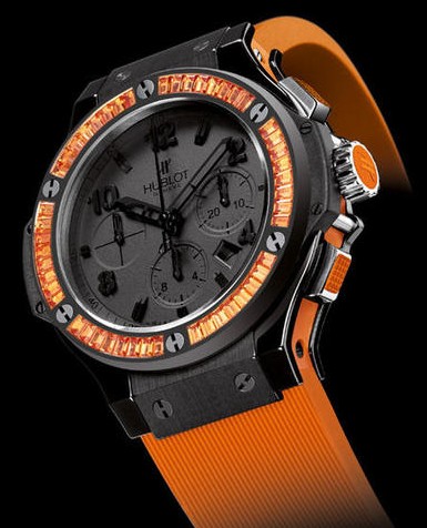 HUBLOT BIG BANG ALL BLACK ORANGE CARAT 341.CX.1110.RO.1906 Watch