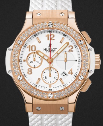 Hublot Jacky bracamontes Watch Big Bang Gold White Diamonds 41mm 341.PE.2010.RW.1104