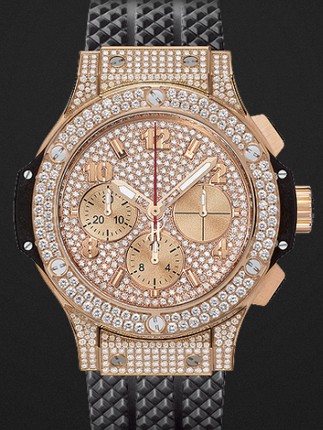 Hublot Replica Watch Big Bang Gold Full Pavé 41mm 341.PX.9010.RX.1704