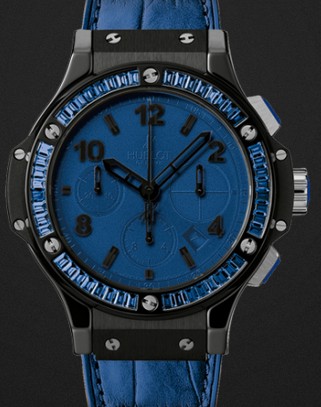 Hublot Replica Watch Big Bang Black Tutti Frutti Dark Blue Carat 41mm 342.CL.5190.LR.1901