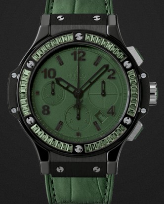 Hublot Replica Watch Big Bang Black Tutti Frutti Dark Green Carat 41mm 342.CV.5290.LR.1917