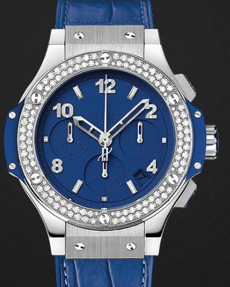 Hublot Replica Watch Big Bang Steel Tutti Frutti Dark Blue Diamonds 41mm 342.SL.5190.LR.1104