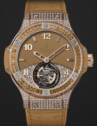 Hublot Replica Watch Limited edition Big Bang Tutti Frutti Tourbillon Camel Pavé 41mm 345.PA.5390.LR.0918