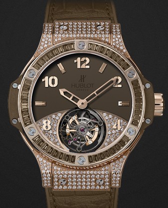 Hublot Replica Watch Limited edition Big Bang Tutti Frutti Tourbillon Brown Pavé 41mm 345.PC.5490.LR.0916