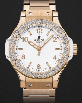 Hublot Watch Big Bang Gold White Diamonds Bracelet 38mm 361.PE.2010.PE.1104