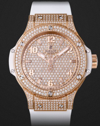 Hublot Watch Big Bang Gold White Full Pavé 38mm 361.PE.9010.RW.1704