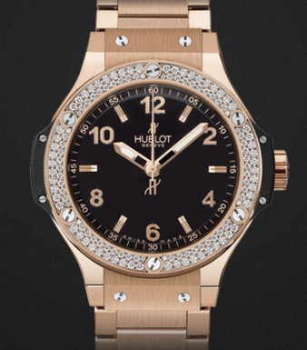 Hublot Watch Big Bang Gold Diamonds Bracelet 38mm 361.PX.1280.PX.1104