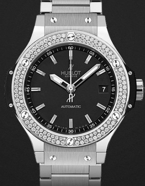 Hublot Watch Big Bang Steel Diamonds Bracelet 38mm 365.SX.1170.SX.1104