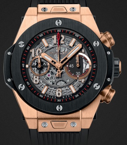 Replica Hublot Big Bang Unico King Gold Ceramic 45mm 411.OM.1180.RX Watch