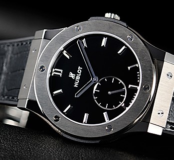 Replica Hublot Classic Fusion Replica Watch Classic Fusion Classico Ultra-Thin Titanium Black Shiny 515.NX.1270.LR