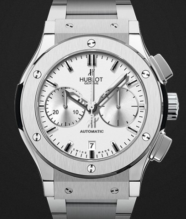 Replica Hublot Watch Classic Fusion Chrono Titanium Opalin Bracelet 45mm 521.NX.2610.NX