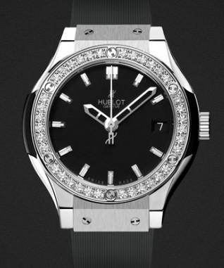 Replica Hublot Watch Classic Fusion Titanium Diamonds 33mm 581.NX.1170.RX.1104