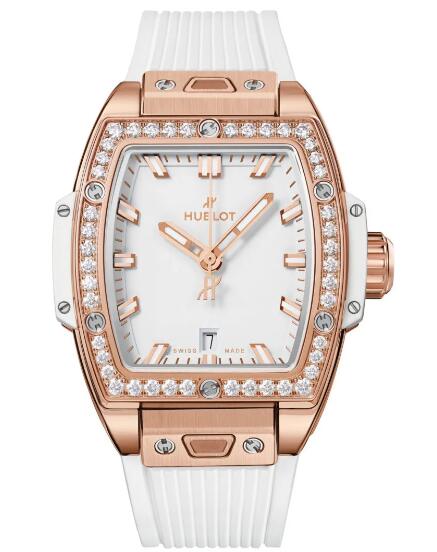 HUBLOT Spirit of Big Bang King Gold White Diamonds Replica Watch 682.OE.2080.RW.1204