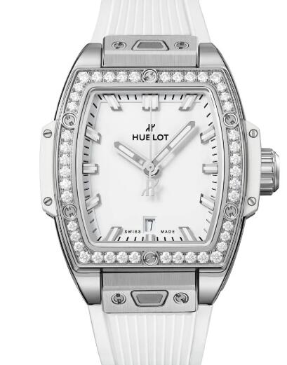 HUBLOT Spirit of Big Bang Steel White Diamonds Replica Watch 682.SE.2010.RW.1204