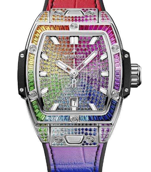 HUBLOT Spirit of Big Bang Steel Rainbow 32mm Replica Watch 682.SX.9900.LR.0999