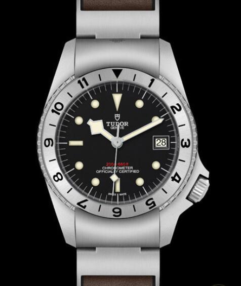 Replica Tudor Watch Black Bay P01 70150 Steel - Leather and Rubber Strap