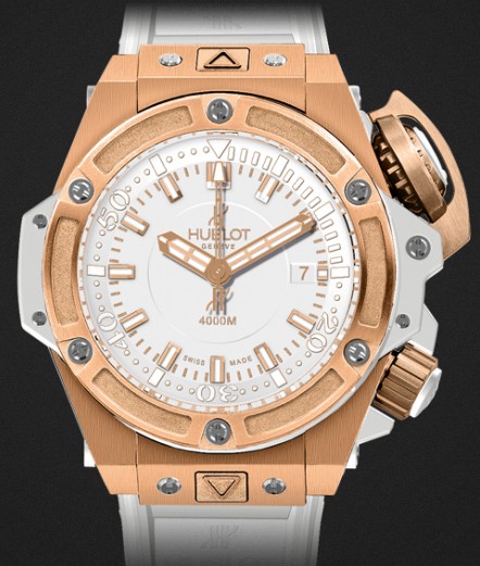 Replica Hublot Watch Limited edition King Power Oceanographic 4000 King Gold White 731.OE.2180.RW