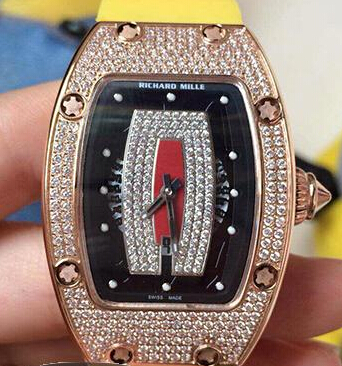 richard mille rose gold diamond