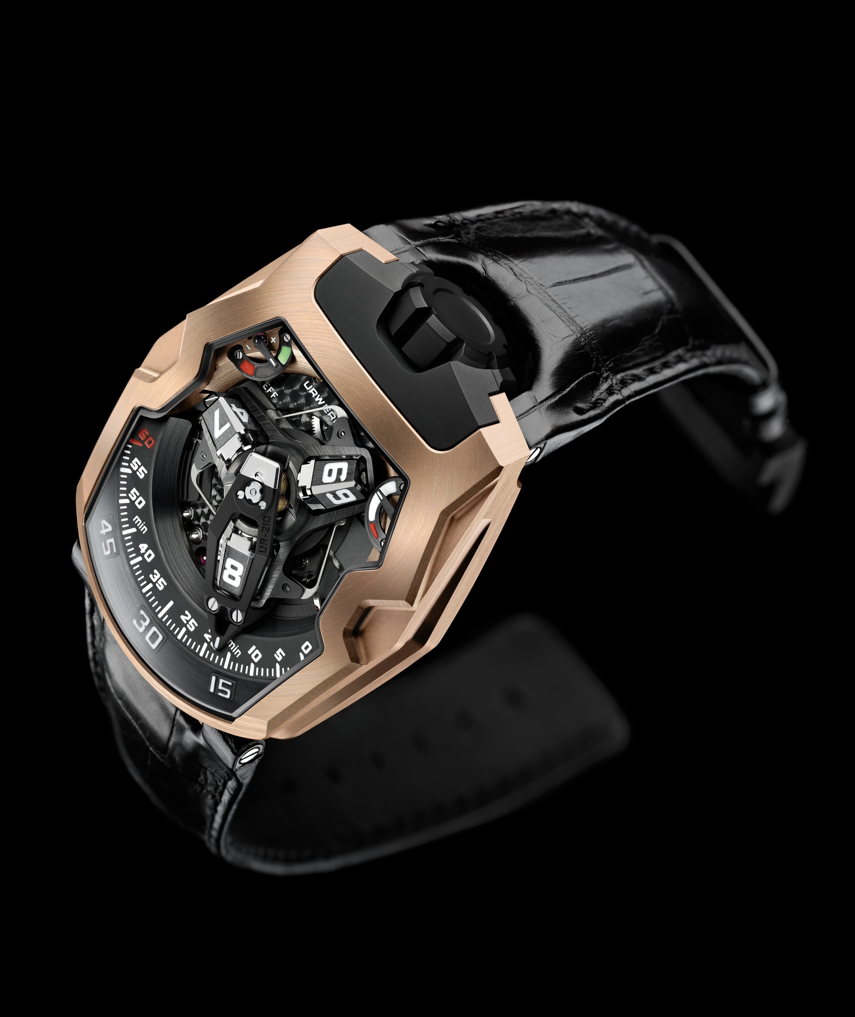 Replica Urwerk UR-210 Titanium Red Gold Watch [UR-210 Titanium Red Gold ...